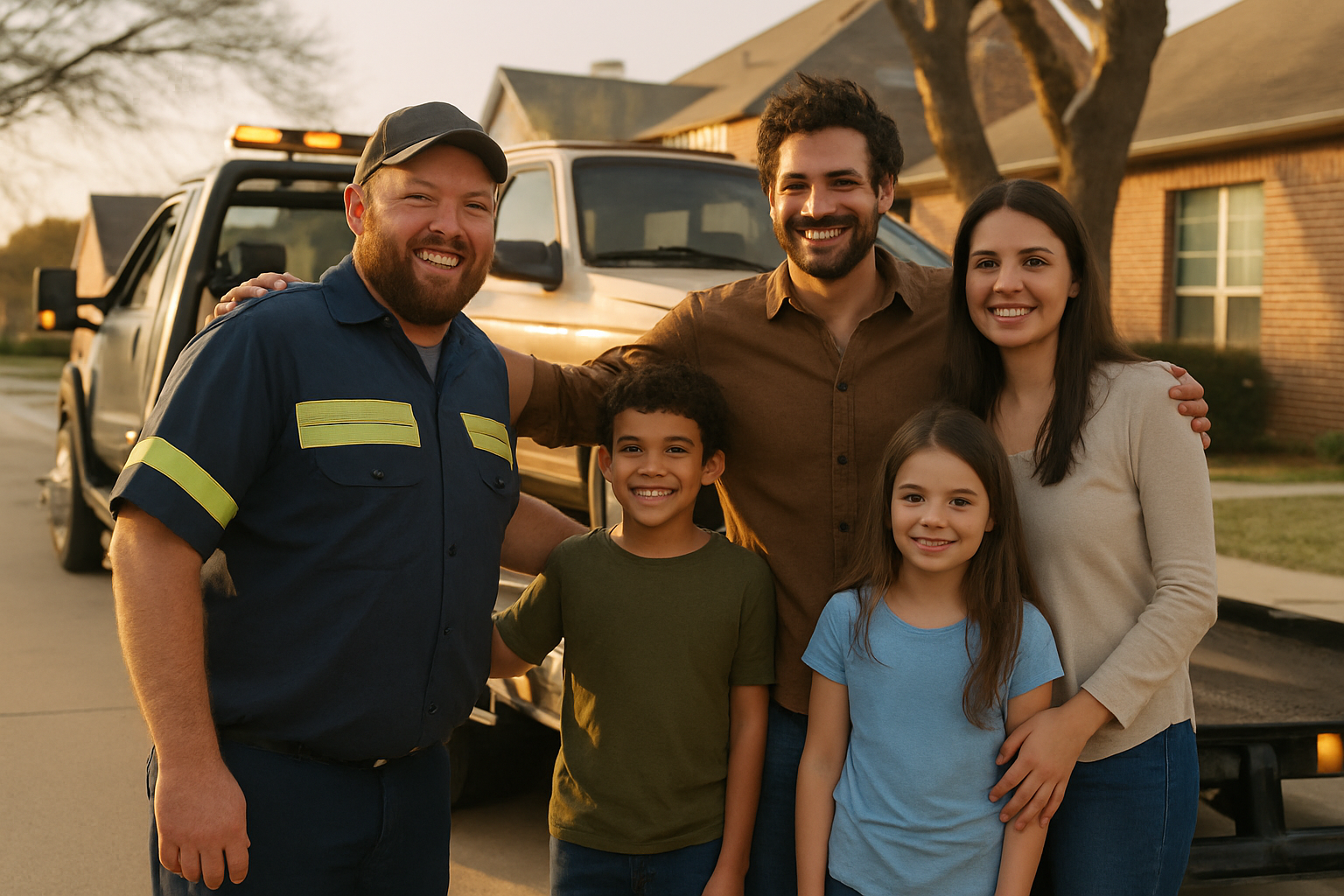 Vehicle donation moment in McKinney